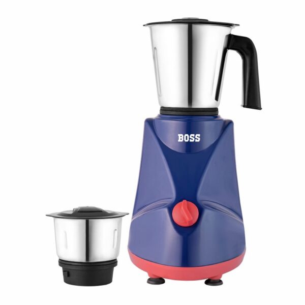 boss comfort 500w mixer grinder with powerful motor, 2 ss jars